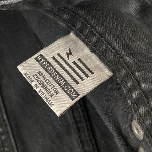 Hyper Denim Men’s black distressed jeans - size 32 - Picture 9 of 9